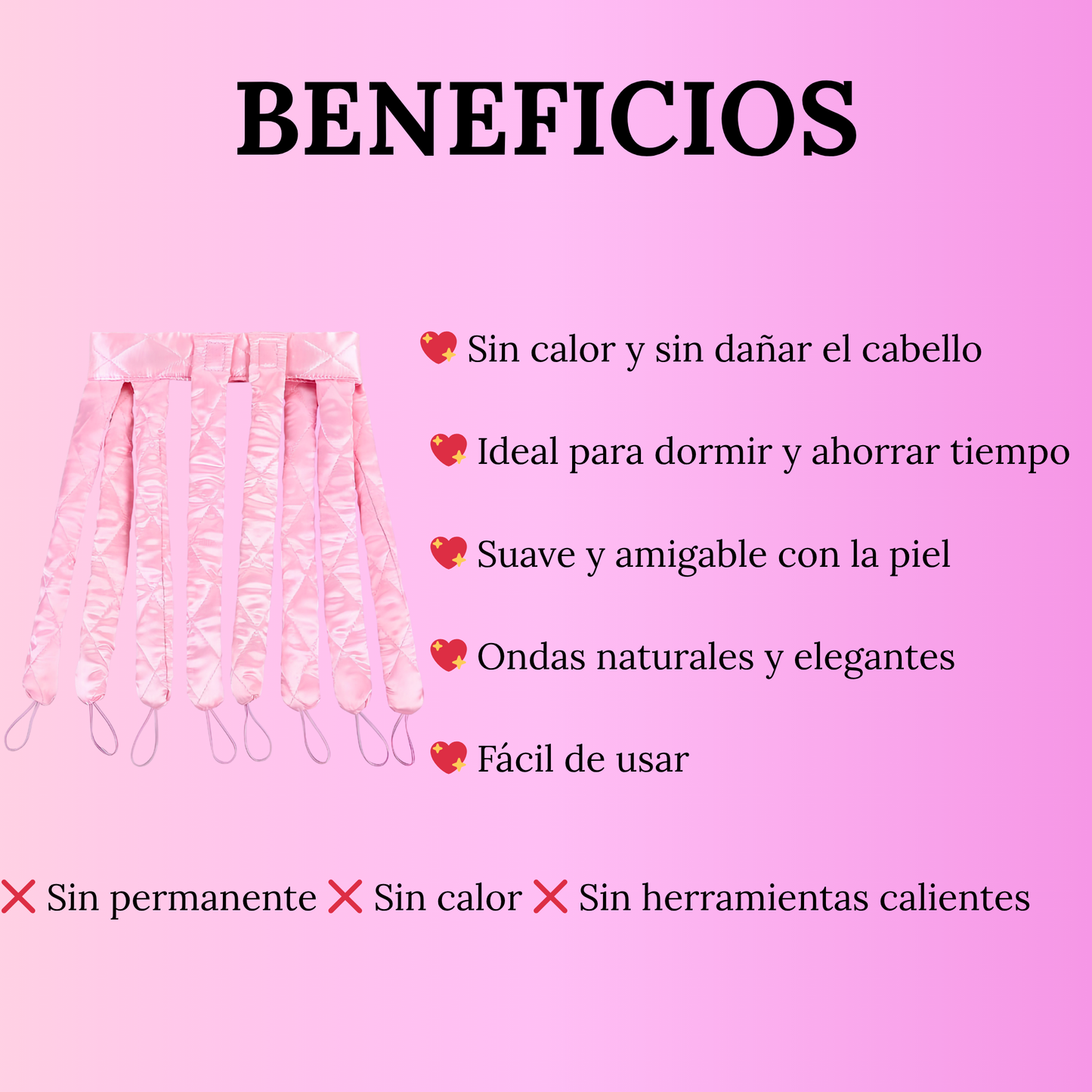 PinkSilk™ Rulos Sin Calor